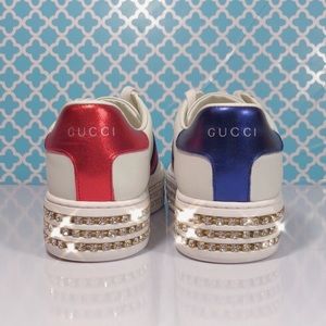 Gucci Ace Sneakers with Crystals